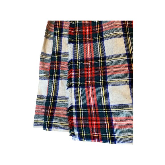 Vintage The Scotch House Scottish Wool Tartan Plaid Women's Pleated Wrap Skirt - Picture 9 of 10